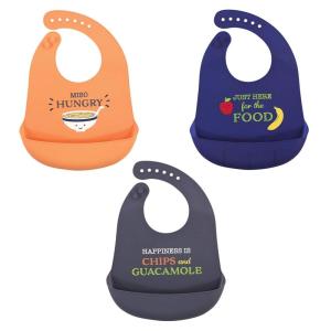 imageHudson Baby Unisex Baby Silicone Bibs Fancy One SizeMiso Hungry