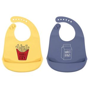imageHudson Baby Unisex Baby Silicone Bibs Fancy One SizeSmall Fry