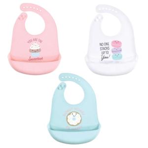 imageHudson Baby Unisex Baby Silicone Bibs Fancy One SizeSweetest Cupcake