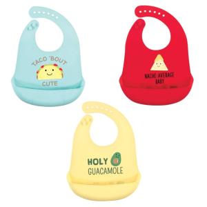 imageHudson Baby Unisex Baby Silicone Bibs Fancy One SizeTacos