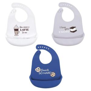 imageHudson Baby Unisex Baby Silicone Bibs Fancy One SizeYou Mean a Latte