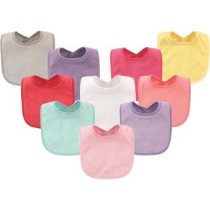 imageHudson Baby Unisex BabyDrooler Bib with Waterproof LiningPink