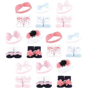imageHudson Baby babygirls 20pc Headband and Socks GiftsetPink Blue