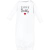 imageHudson Baby Baby Cotton GownsGirl Daddy Red Black