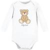 imageHudson Baby Unisex Baby Cotton LongSleeve Bodysuits Teddy Bears 5Pack 69 Months