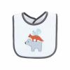 imageHudson Baby Unisex Baby Cotton Terry Drooler Bibs with Fiber Filling Girl Fox One SizeBoy Gray Woodland