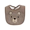 imageHudson Baby Unisex Baby Cotton Terry Drooler Bibs with Fiber Filling Girl Fox One SizeBoy Moose Bear