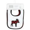 imageHudson Baby Unisex Baby Cotton Terry Drooler Bibs with Fiber Filling Girl Fox One SizeBoy Moose Bear