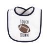 imageHudson Baby Unisex Baby Cotton Terry Drooler Bibs with Fiber Filling Girl Fox One SizeFootball