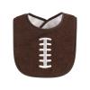 imageHudson Baby Unisex Baby Cotton Terry Drooler Bibs with Fiber Filling Girl Fox One SizeFootball