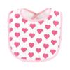 imageHudson Baby Unisex Baby Cotton Terry Drooler Bibs with Fiber Filling Girl Fox One SizeGrandmas Favorite Heart