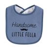 imageHudson Baby Unisex Baby Cotton Terry Drooler Bibs with Fiber Filling Girl Fox One SizeHandsome Fella