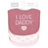 imageHudson Baby Unisex Baby Cotton Terry Drooler Bibs with Fiber Filling Girl Fox One SizeI Love Daddy Wild Rose