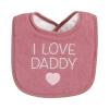 imageHudson Baby Unisex Baby Cotton Terry Drooler Bibs with Fiber Filling Girl Fox One SizeI Love Daddy Wild Rose