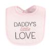 imageHudson Baby Unisex Baby Cotton Terry Drooler Bibs with Fiber Filling Girl Fox One SizeI Love Daddy Wild Rose