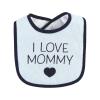 imageHudson Baby Unisex Baby Cotton Terry Drooler Bibs with Fiber Filling Girl Fox One SizeI Love Mommy Lt Blue