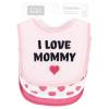 imageHudson Baby Unisex Baby Cotton Terry Drooler Bibs with Fiber Filling Girl Fox One SizeI Love Mommy Lt Pink