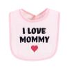 imageHudson Baby Unisex Baby Cotton Terry Drooler Bibs with Fiber Filling Girl Fox One SizeI Love Mommy Lt Pink
