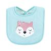 imageHudson Baby Unisex Baby Cotton Terry Drooler Bibs with Fiber Filling Girl Fox One SizePink Girl Woodland