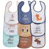 imageHudson Baby Unisex Baby Cotton Terry Drooler Bibs with Fiber Filling Girl Fox One SizeRaccoon