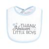 imageHudson Baby Unisex Baby Cotton Terry Drooler Bibs with Fiber Filling Girl Fox One SizeThank Heaven Blue Stars
