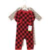imageHudson Baby Unisex Baby Thermal Coveralls 2pkBuffalo Plaid Leopard