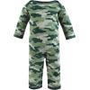 imageHudson Baby Unisex Baby Thermal Coveralls 2pkSage Dinosaur