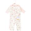 imageHudson Baby Unisex Baby Thermal Coveralls 2pkSoft Pink Sage Rose
