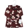 imageHudson Baby Unisex BabyMink with Faux Fur Lining Pool and Beach Robe CoverupsBurgundy Floral