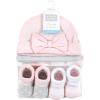 imageHudson Baby babygirls 10pc Cap and Socks SetRoyal Safari Pink Rose