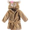 imageHudson Baby unisexbaby 2pc Plush Animal Face BathrobeFawn Miss Monkey