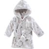 imageHudson Baby unisexbaby 2pc Plush Animal Face BathrobeGray Whimsical Unicorn Rainbow Unicorn