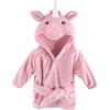 imageHudson Baby unisexbaby 2pc Plush Animal Face BathrobePink Unicorn Bunny