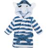 imageHudson Baby unisexbaby 2pc Plush Animal Face BathrobePirate Elephant Hedgehog