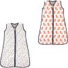 imageHudson Baby Safe Sleep Wearable Muslin Sleeping Bag 2 Pack ArrowsFoxes 1218 Months