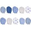 imageHudson Baby Unisex Baby Cotton Scratch MittensBlue Whale