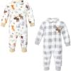 imageHudson Baby Unisex Baby Fleece Jumpsuits Coveralls and PlaysuitsWoodland