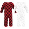 imageHudson Baby Unisex Baby Thermal Coveralls 2pkSnowflake