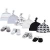 imageHudson Baby babygirls 10pc Cap and Socks SetRoyal Safari Mustache
