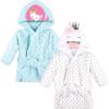 imageHudson Baby unisexbaby 2pc Plush Animal Face BathrobeMermaid Swan