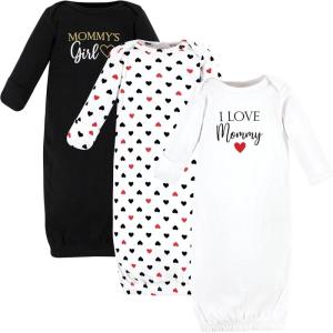 imageHudson Baby Baby Cotton GownsGirl Mommy Red Black