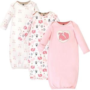imageHudson Baby Baby Cotton GownsGirl Woodland
