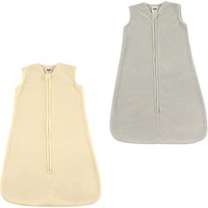 imageHudson Baby Safe Sleep Fleece Wearable Sleeping Bag Gray and Cream 612 Months