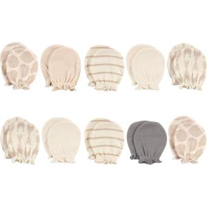 imageHudson Baby Unisex Baby Cotton Scratch MittensModern Giraffe