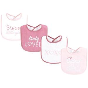 imageHudson Baby Unisex Baby Cotton Terry Drooler Bibs with Fiber Filling Girl Fox One SizeCutest Family