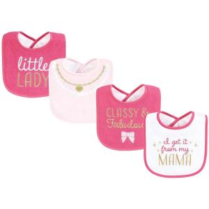 imageHudson Baby Unisex Baby Cotton Terry Drooler Bibs with Fiber Filling Girl Fox One SizeMy Mama