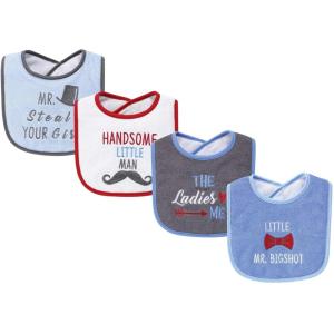 imageHudson Baby Unisex Baby Cotton Terry Drooler Bibs with Fiber Filling Girl Fox One SizeThe Ladies Love Me