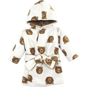 imageHudson Baby Unisex BabyMink with Faux Fur Lining Pool and Beach Robe CoverupsBrown Bear