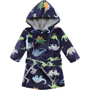 imageHudson Baby Unisex BabyMink with Faux Fur Lining Pool and Beach Robe CoverupsDinosaurs