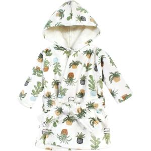 imageHudson Baby Unisex BabyMink with Faux Fur Lining Pool and Beach Robe CoverupsPlants